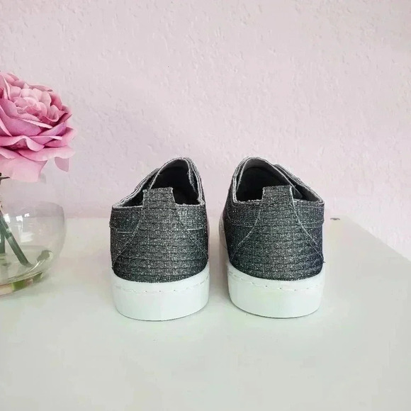 BAMBOO Pewter Glitter Slip-On Sneaker - Picture 2 of 6